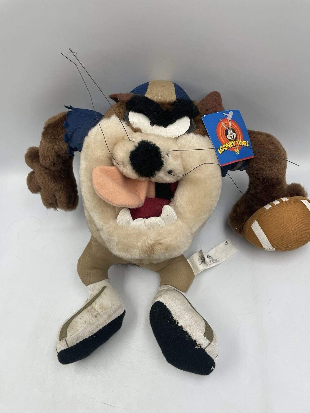 Vintage Looney Tunes 1998 WB Tasmanian Devil Taz Plush 12" NWT